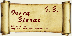 Ivica Biorac vizit kartica